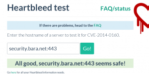 heartbleed test result