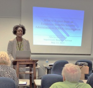 Alycya Henderson, DOL/EBSA Rep from Atlanta Alycya Henderson