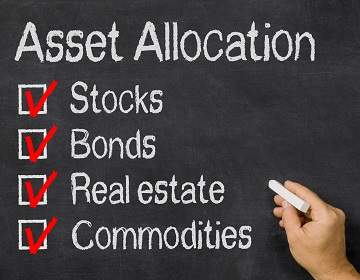 asset allocation, stocks, bonds, real estate and commodities
